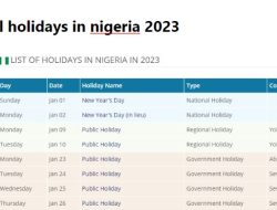 Public holidays in nigeria 2023
