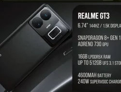 Spesifikasi Realme GT3, Dilengkapi dengan “Fast Charging” 240 W